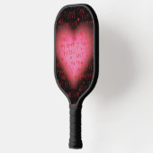 Raquette De Pickleball Paddle - Pickle Ball Pink Heart Design (Gauche)