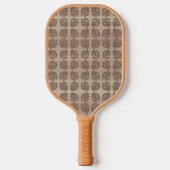 Raquette De Pickleball Paddle Pickleball, Retro Tiki Palm Leaf (Recto)