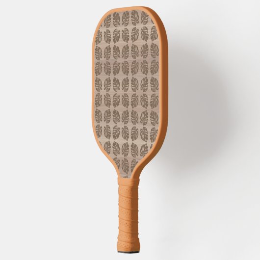 Raquette De Pickleball Paddle Pickleball, Retro Tiki Palm Leaf (Gauche)