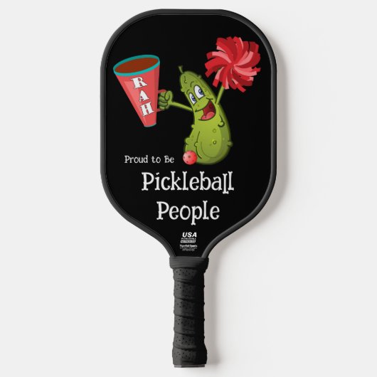 Raquette De Pickleball Paddle standard Pickleball, noir, Drôle (Recto)