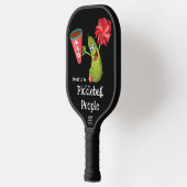 Raquette De Pickleball Paddle standard Pickleball, noir, Funny Picklebal (Gauche)