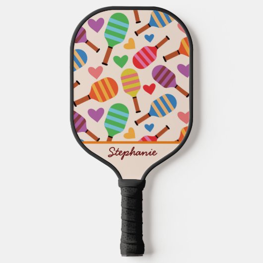 Raquette De Pickleball Paddles de Pickeball Motif avec le coeur Personnal (Recto)