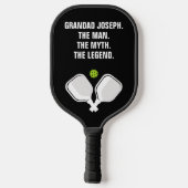 Raquette De Pickleball 💗 pagaie à 2 faces et texte personnalisé photo (Verso)