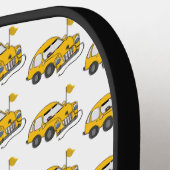 Raquette De Pickleball Pagaie à bascule électrique jaune (Détail gauche)