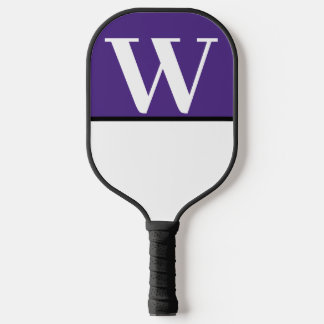 Raquette De Pickleball Pagaie à bascule violet et blanc College
