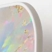 Raquette De Pickleball pagaie à bille à effet gemstone opal (Détail gauche)