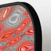 Raquette De Pickleball Pagaie à bille de lave crâne noir (Détail gauche)