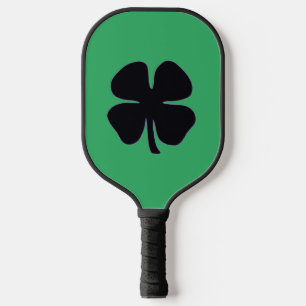 Raquette De Pickleball Pagaie à billes vertes de trèfle noir