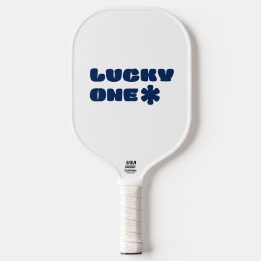 Raquette De Pickleball Pagaie blanche Lucky One Pickleball (Recto)