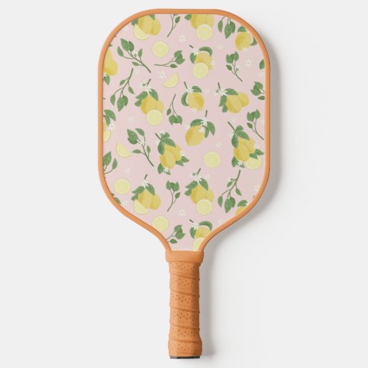 Raquette De Pickleball Pagaie citron clair rose (Recto)