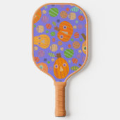 Raquette De Pickleball Pagaie Citrouille violet (Recto)