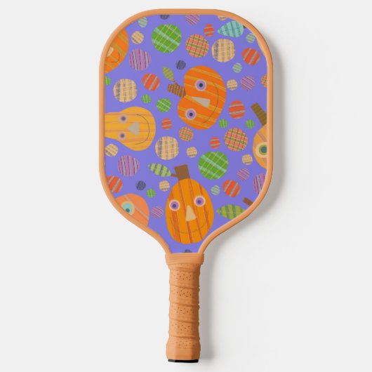 Raquette De Pickleball Pagaie Citrouille violet (Verso)