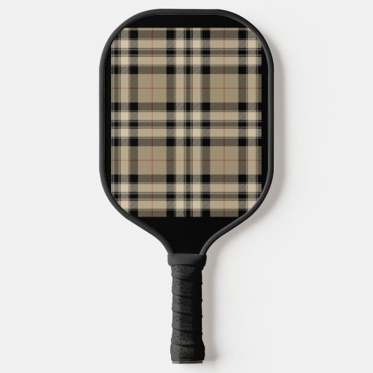 Raquette De Pickleball Pagaie Classique En Pickleball Beige Et Noir (Recto)