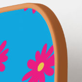 Raquette De Pickleball Pagaie de chickleball rose en été (Détail gauche)