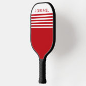 Raquette De Pickleball Pagaie de Cool de Pickleball rouge géométrique (Gauche)