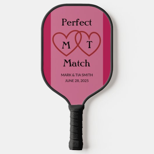 Raquette De Pickleball Pagaie de Monogramme de Pickleball Parfait (Verso)