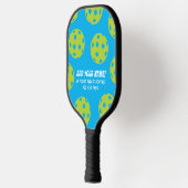 Raquette De Pickleball Pagaie de Motif de balle bleu vert (Gauche)