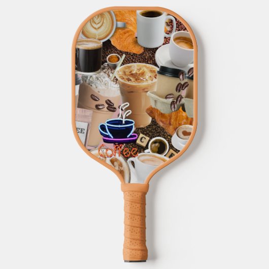 Raquette De Pickleball Pagaie de picket de collage de café (Recto)