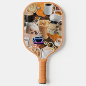 Raquette De Pickleball Pagaie de picket de collage de café (Verso)