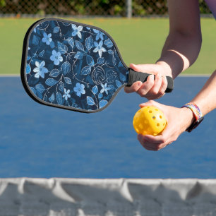 Raquette De Pickleball Pagaie de Pickleball Cute Blue Pro Floral
