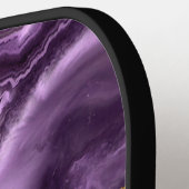 Raquette De Pickleball Pagaie de Pickleball en or violet avec nom personn (Détail gauche)