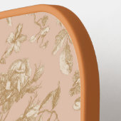 Raquette De Pickleball Pagaie de Pickleball en toile fleurie antique (Détail gauche)