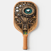 Raquette De Pickleball Pagaie De Pickleball Enchantée Avec Oeil Vert (Verso)