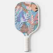 Raquette De Pickleball Pagaie de Pickleball : Feuille bio (bleu/jaune) (Recto)