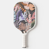 Raquette De Pickleball Pagaie de Pickleball : Feuilles bio (violet/gris) (Verso)