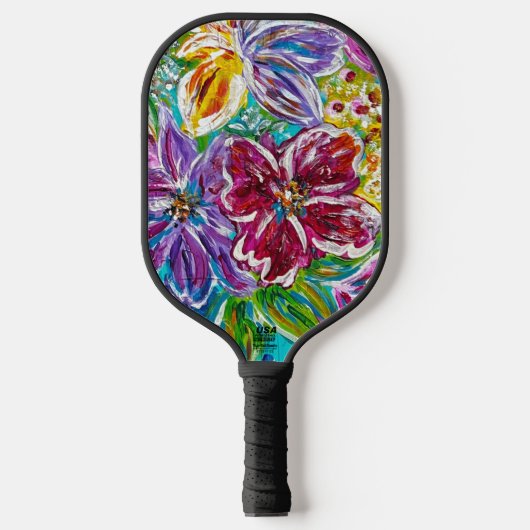 Raquette De Pickleball Pagaie de Pickleball Floral (Recto)