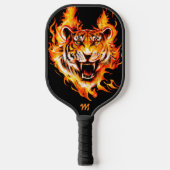 Raquette De Pickleball Pagaie de Pickleball Monogramme de Tigre flamboyan (Recto)