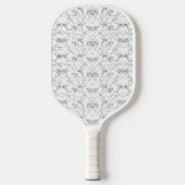 Raquette De Pickleball Pagaie de Pickleball - Noir & Blanc (Recto)