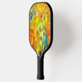 Raquette De Pickleball Pagaie de Pickleball Peinture de Doigt Jaune (Gauche)