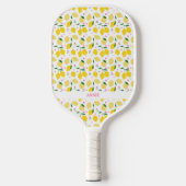 Raquette De Pickleball Pagaie de Pickleball personnalisée En vichy citron (Recto)