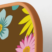 Raquette De Pickleball Pagaie de Pickleball Retro Floral Pattern (Détail gauche)