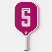 Raquette De Pickleball Pagaie de Pickleball rose chaud moderne (Verso)