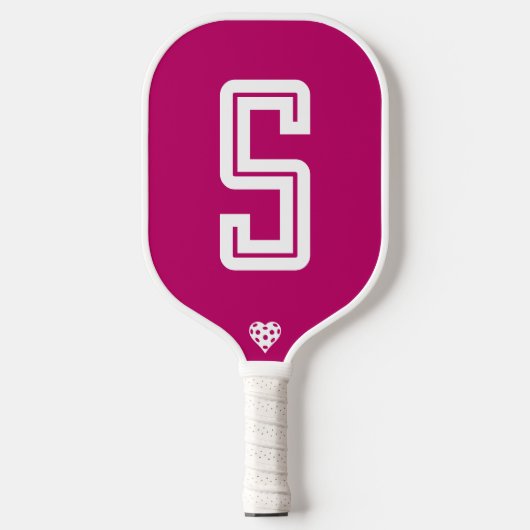 Raquette De Pickleball Pagaie de Pickleball rose chaud moderne (Recto)