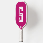Raquette De Pickleball Pagaie de Pickleball rose chaud moderne (Gauche)
