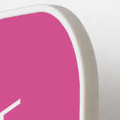 Raquette De Pickleball Pagaie initiale à bascule rose chaud (Détail gauche)