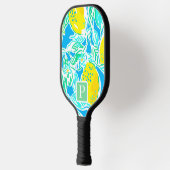Raquette De Pickleball Pagaie initiale de pickleball Preppy Blue Lemon (Gauche)