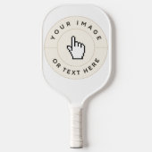 Raquette De Pickleball Pagaie Personnalisée - Blanc (Recto)