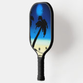Raquette De Pickleball Palm Trees Beach Bleu D (Gauche)