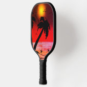 Raquette De Pickleball Palm Trees Plage violet C (Gauche)
