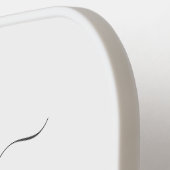 Raquette De Pickleball Palm Trees Tropical Monogramme Nom Script (Détail gauche)