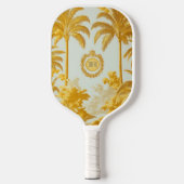 Raquette De Pickleball Palmier d'or Monogrammé Impérial Luxueux (Recto)