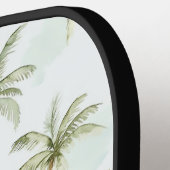 Raquette De Pickleball Palmiers Tropicaux (Détail gauche)