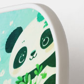 Raquette De Pickleball Panda Bear Motif Vert Imprimer (Détail gauche)