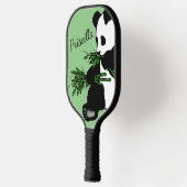Raquette De Pickleball Panda Géant Mange Bambou Nom Vert (Gauche)