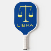 Raquette De Pickleball Panneau étoile Balance dorée de Libra (Verso)