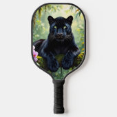 Raquette De Pickleball Panthère noire dans la jungle (Recto)